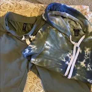 Jogger set 💙🤍💚tie/dye